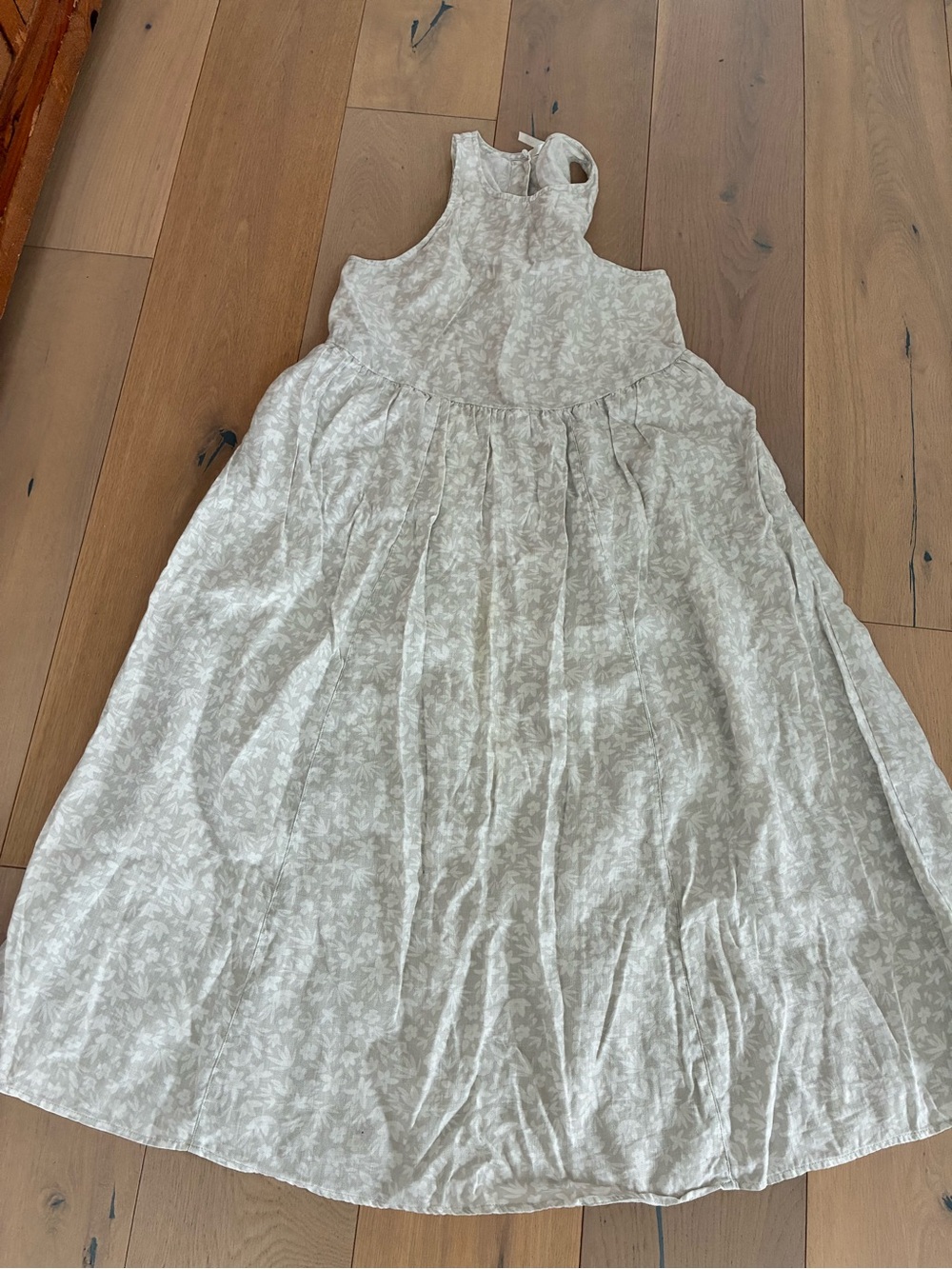 Rylee + Cru Cream Floral Midi Dress